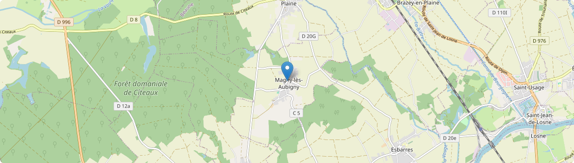 Magny-lès-Aubigny - Carte