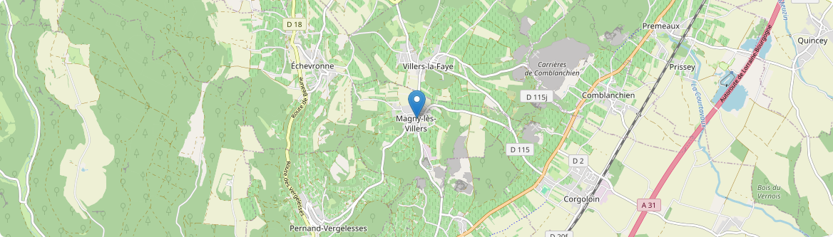 Magny-lès-Villers - Carte