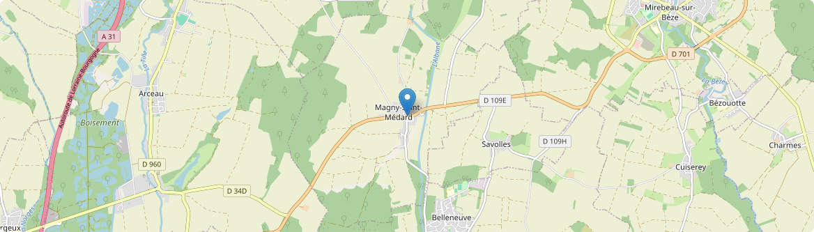 Magny-Saint-Médard - Carte