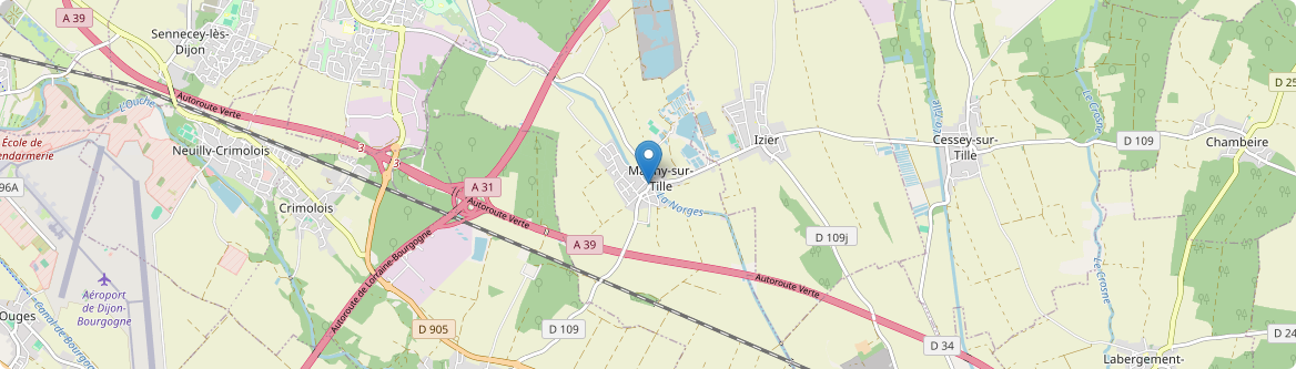 Magny-sur-Tille - Carte