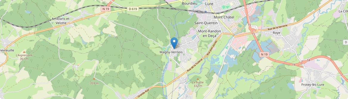 Magny-Vernois - Carte