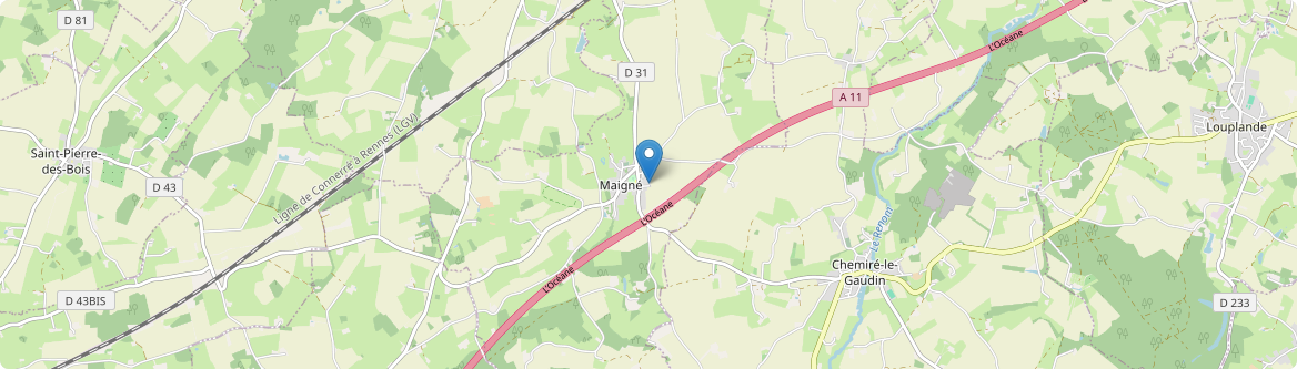 Maigné - Carte