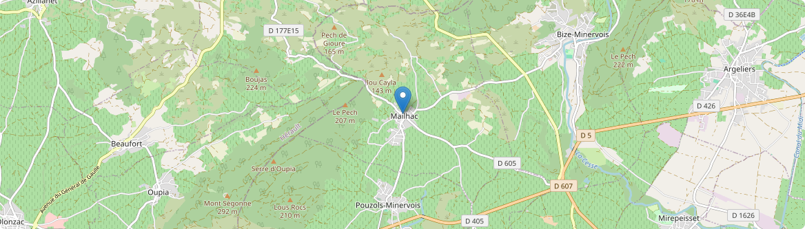 Mailhac - Carte