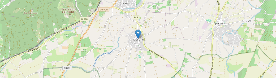 Maillane - Carte