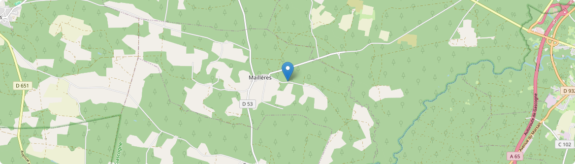 Maillères - Carte