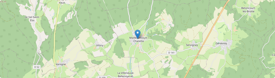 Mailleroncourt-Charette - Carte