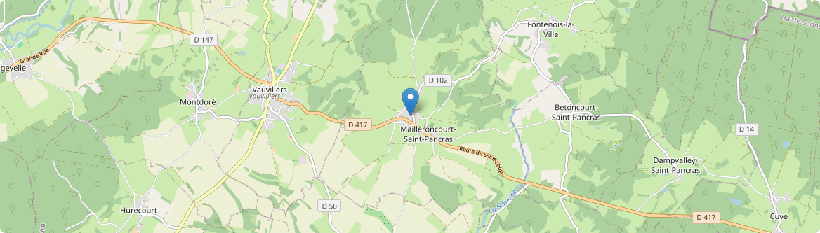 Mailleroncourt-Saint-Pancras - Carte
