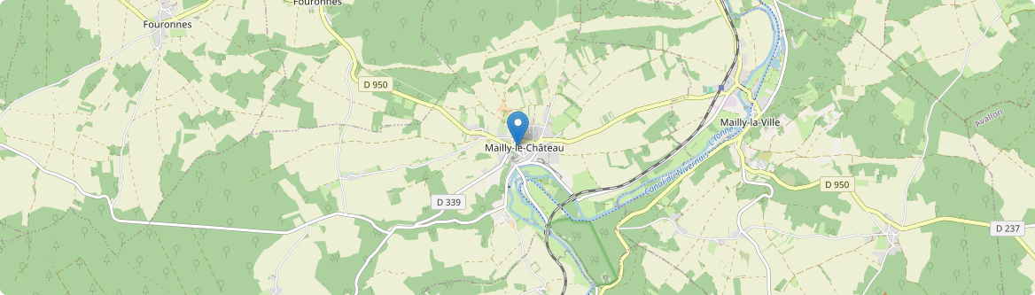 Mailly-le-Château - Carte