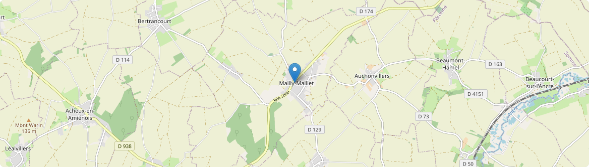Mailly-Maillet - Carte