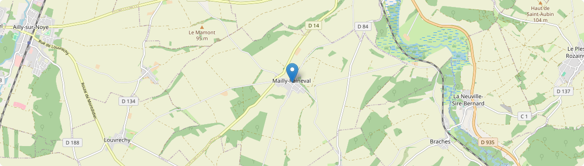 Mailly-Raineval - Carte