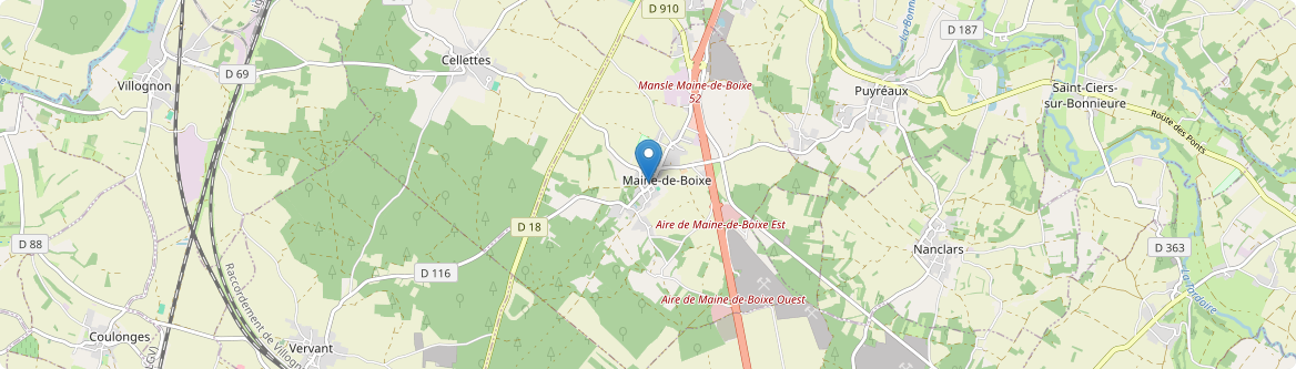 Maine-de-Boixe - Carte