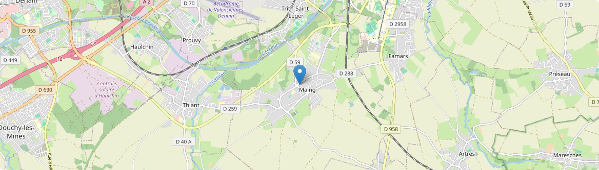 Maing - Carte
