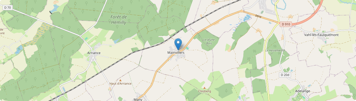 Mainvillers - Carte