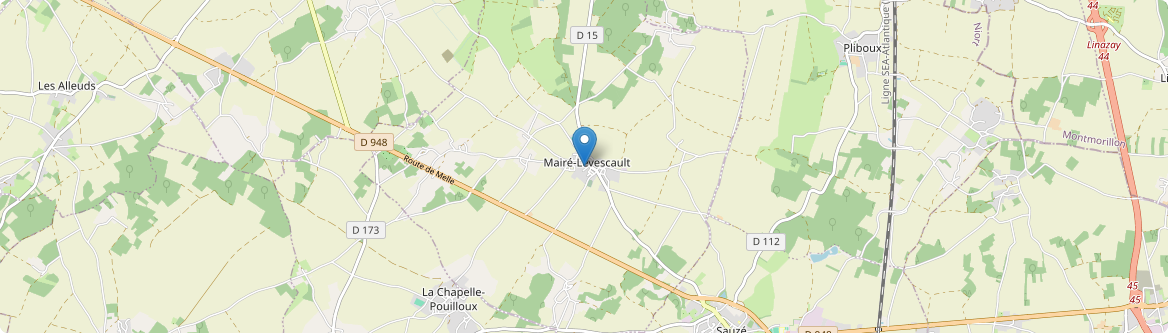 Mairé-Levescault - Carte