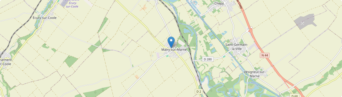 Mairy-sur-Marne - Carte