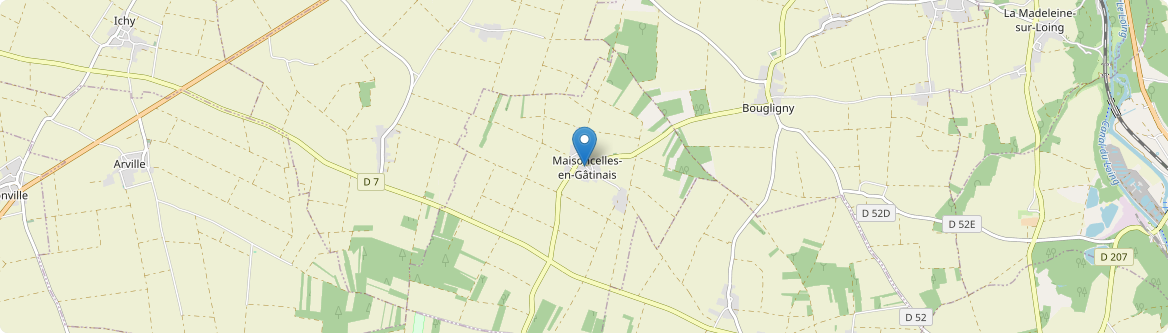 Maisoncelles-en-Gâtinais - Carte