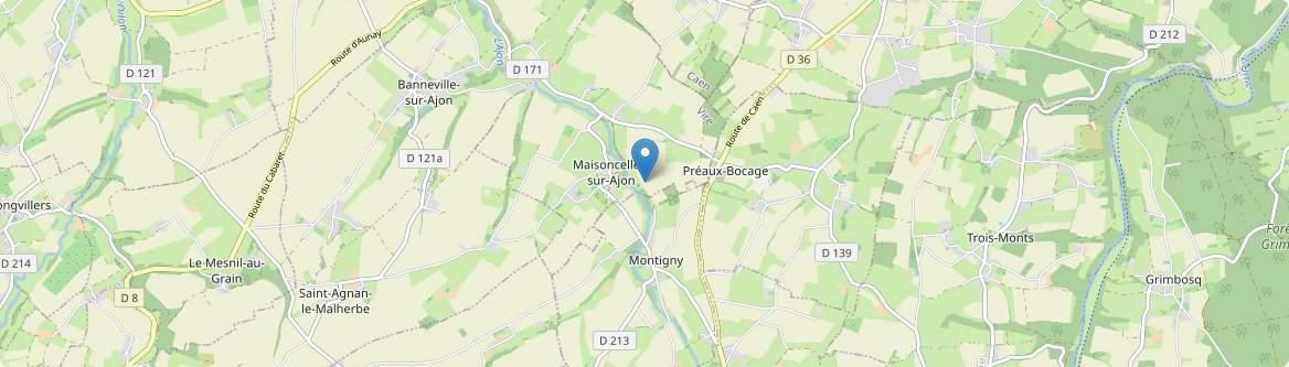 Maisoncelles-sur-Ajon - Carte