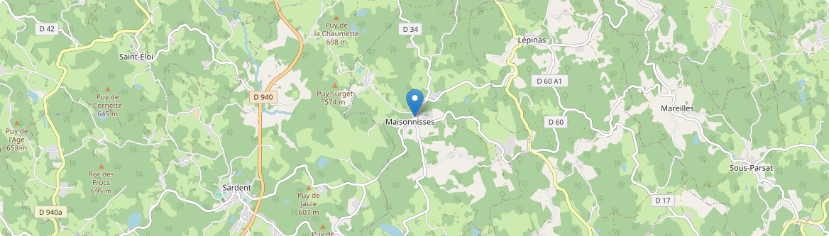 Maisonnisses - Carte
