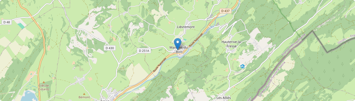 Maisons-du-Bois-Lièvremont - Carte
