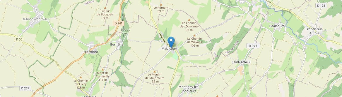Maizicourt - Carte