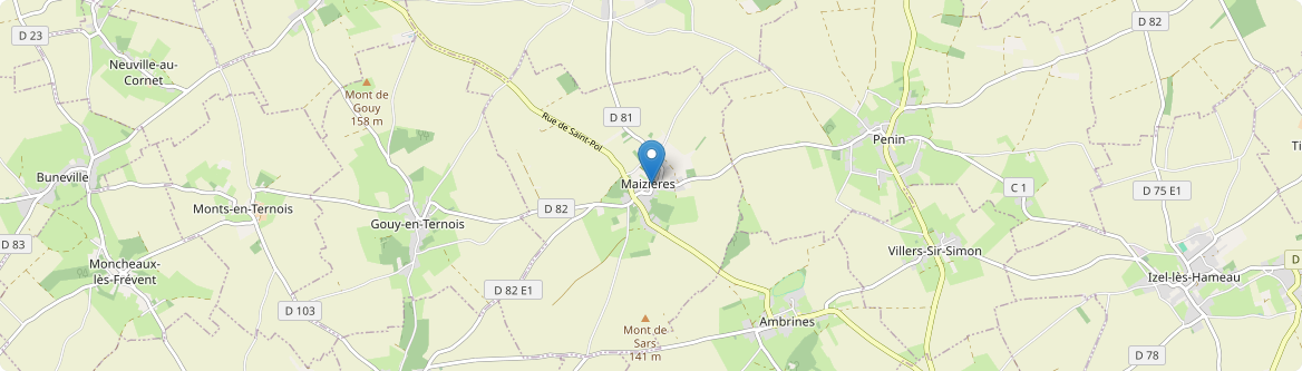 Maizières - Carte