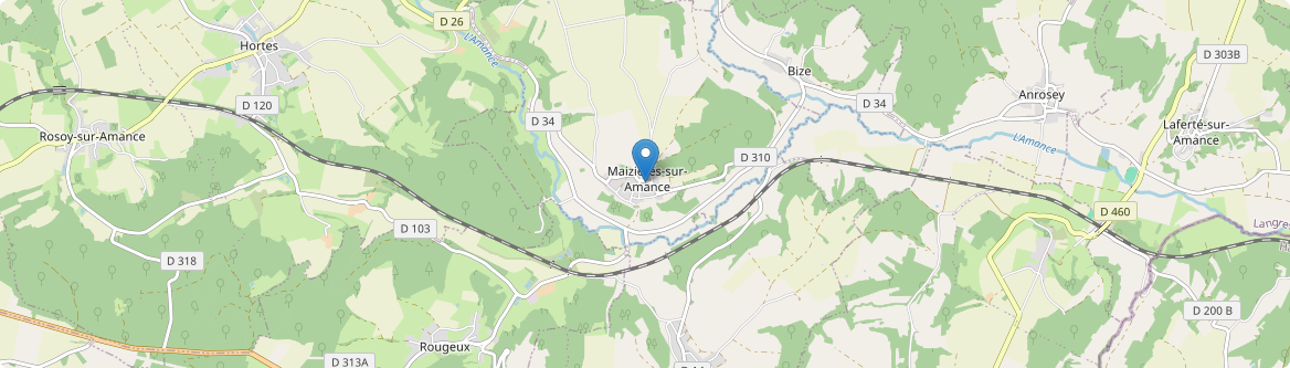 Maizières-sur-Amance - Carte