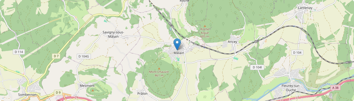 Mâlain - Carte