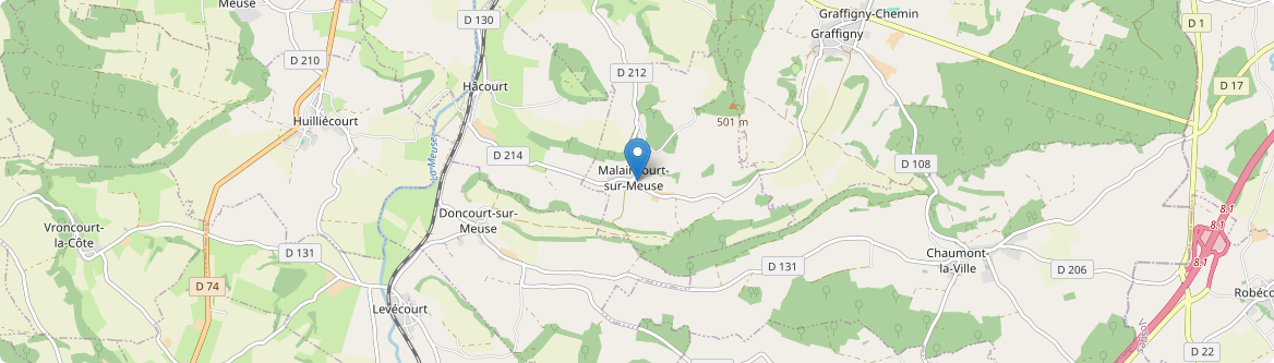 Malaincourt-sur-Meuse - Carte