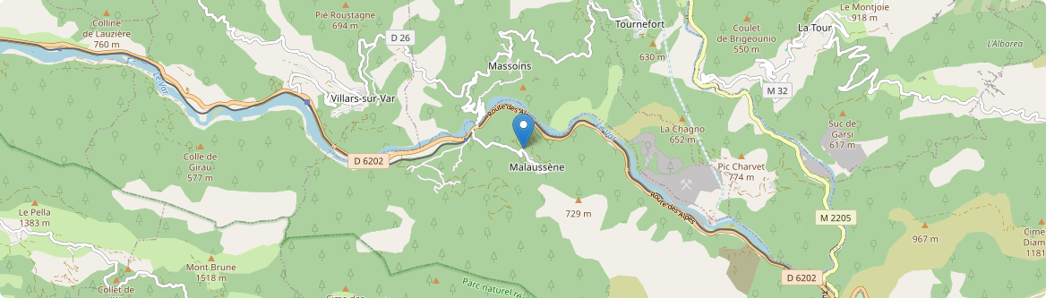 Malaussène - Carte