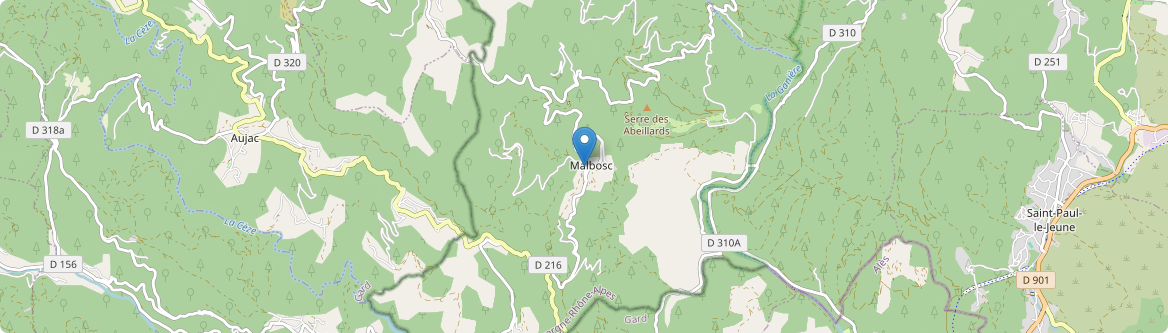 Malbosc - Carte