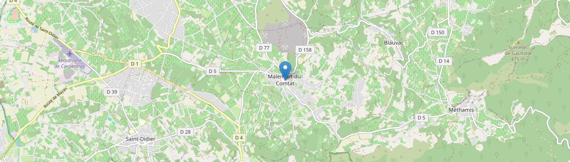 Malemort-du-Comtat - Carte