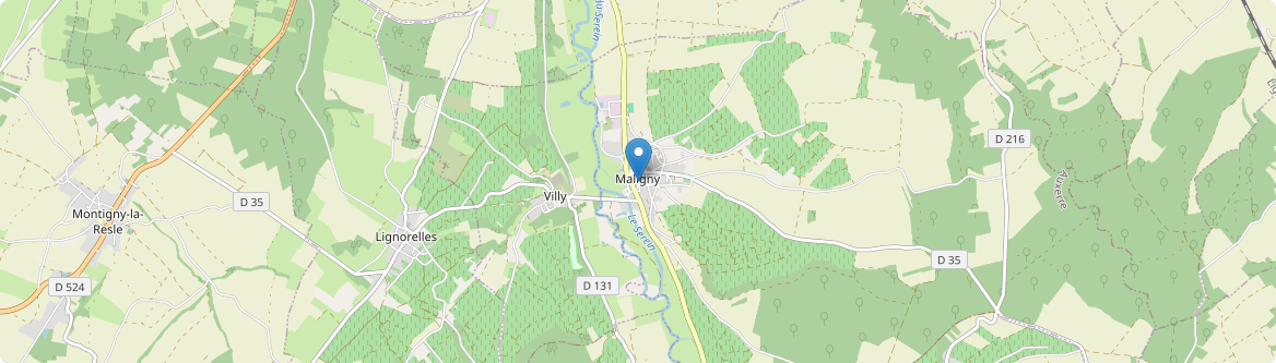 Maligny - Carte