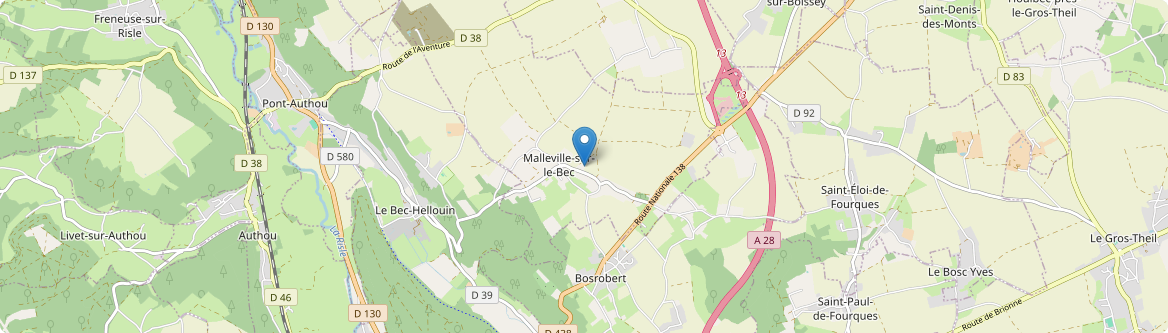 Malleville-sur-le-Bec - Carte