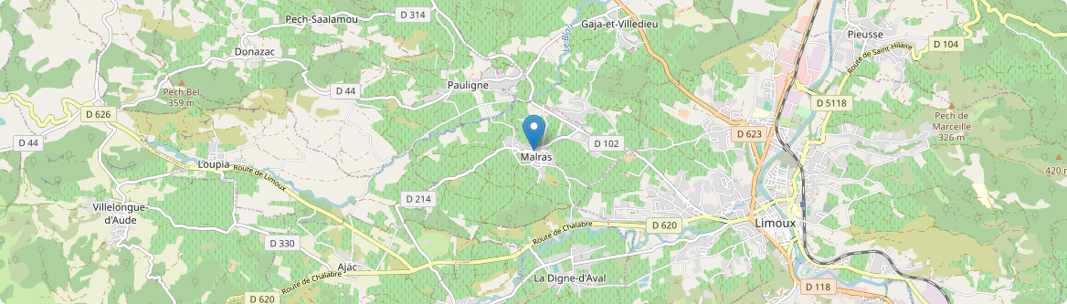 Malras - Carte