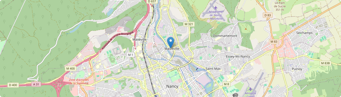 Malzéville - Carte