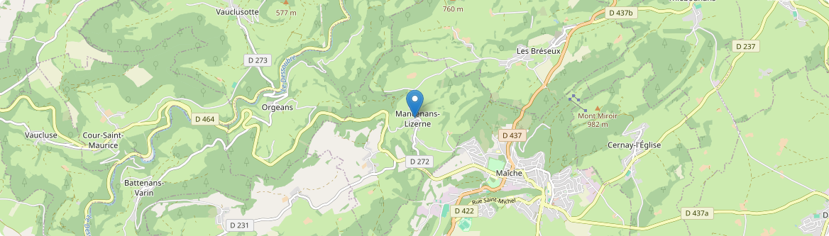 Mancenans-Lizerne - Carte