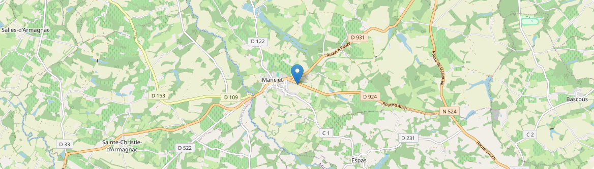 Manciet - Carte