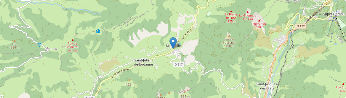 Mandailles-Saint-Julien - Carte