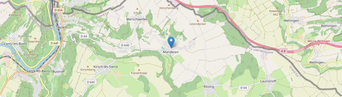 Manderen-Ritzing - Carte