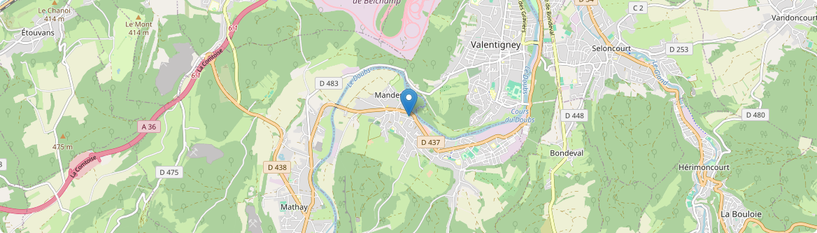 Mandeure - Carte