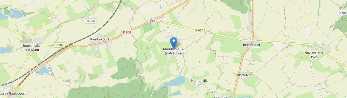 Mandres-aux-Quatre-Tours - Carte