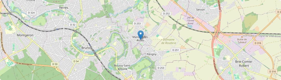 Mandres-les-Roses - Carte