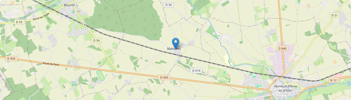 Mandres - Carte