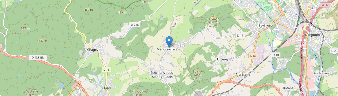 Mandrevillars - Carte