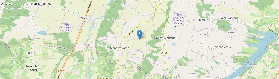 Manent-Montané - Carte