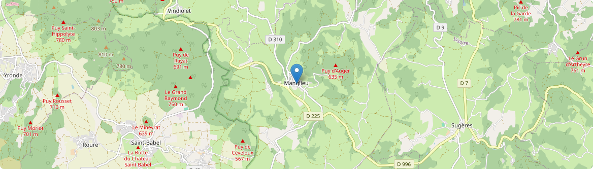 Manglieu - Carte