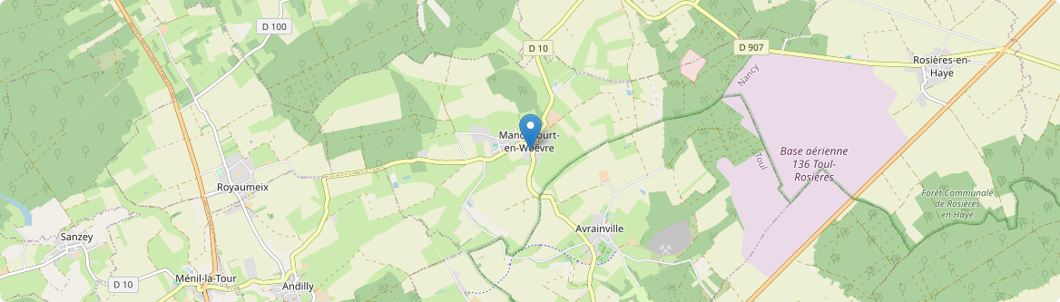Manoncourt-en-Woëvre - Carte
