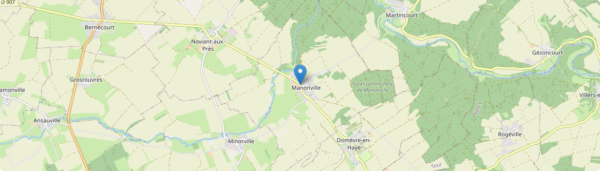 Manonville - Carte