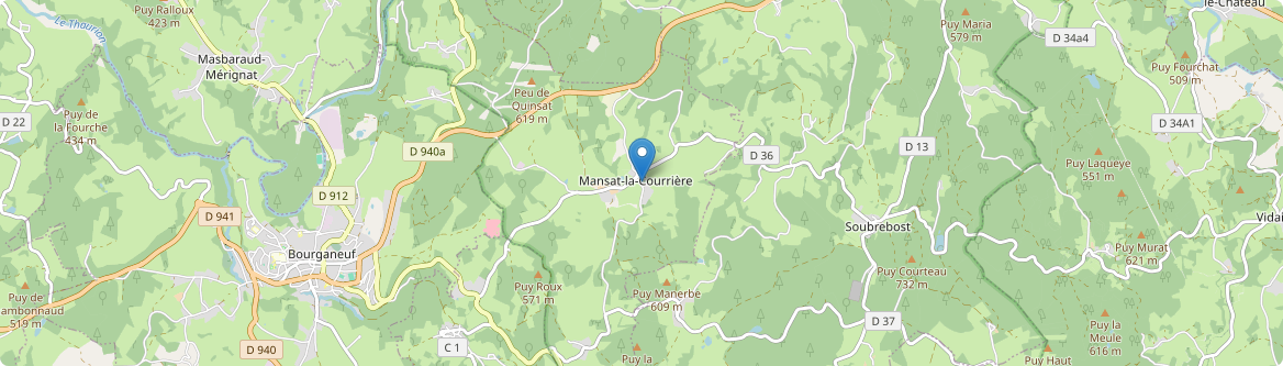 Mansat-la-Courrière - Carte