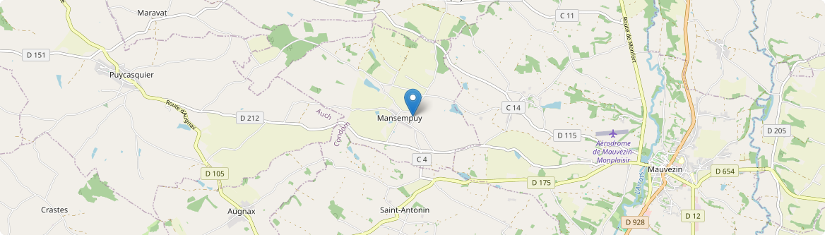 Mansempuy - Carte
